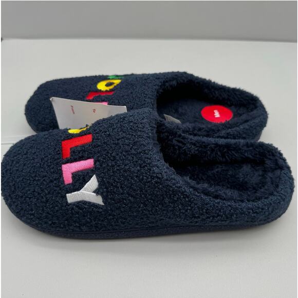 Family PJs Slippers Mens Large 10-11 JOLLY Colorful Festive Comfy Lounge Bright - Picture 4 of 9